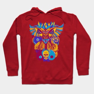 Triad Owl And Ageless Skull Hoodie